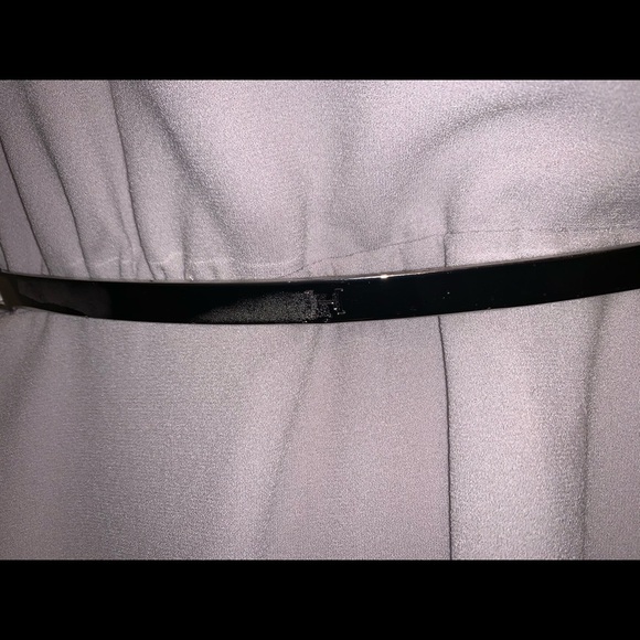 Halston Heritage Short Gray Dress with Belt Size 0 - Picture 5 of 7